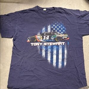 Anvil Navy Blue Tony Stewart Graphic Tee